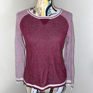 Maroon Warm slip over sweater. Size: M.